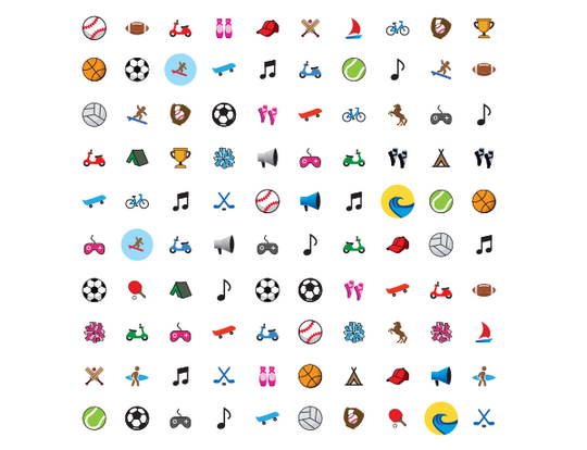 Invisalign Stickables™ Sport- und Freizeitmotive